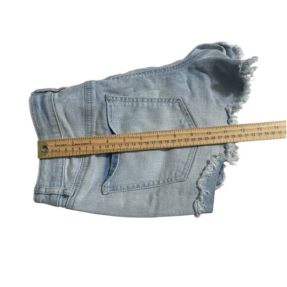 Rewash Womens Denim Jean Shorts Size 4 The Girlfriend Stretch Zip Fly Light Wash - Picture 10 of 10